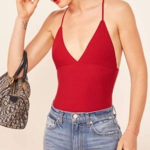 Reformation Guava Halter Top